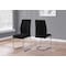 Monarch Specialties Dining Chair, Set Of 2, Side, Upholstered, Kitchen, Dining Room, Velvet, Metal, Black, Chrome I 1067 - alternate 4